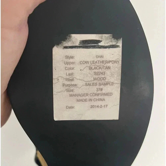 I Desire The Things That Will Destroy Me Chai Ankle Strap Black Leather Sandals - Picture 10 of 13